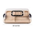 thumbnail image 5 of Shoreew Wooden Bento Box with Lid & Handle Multi-Compartment Lunch Container for Snacks And Entertaining Portable Leak-Proof Charcuterie Board for Meal Prep, 5 of 7