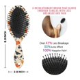 thumbnail image 6 of Halloween Pumpkin Spider Bat Pattern Hair Brush,Girls Detangling Hair Brush,Glide Through Tangles with Ease for Wet & Dry Hair,8.8"X2.8", 6 of 7