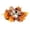 A003- Color C, variant on 10 Inch Small Fall Wreath Candle Holder Ring Fall Table Decor Artificial Fall Leaves Pine Cone Accent for Thanksgiving Halloween Indoor Home Dining Table Centerpiece