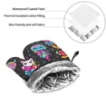 thumbnail image 6 of Pofeuu Cat Icecream Print Oven Mitts and Pot Holders 4 pcs Set,High Heat Resistant 500 Degree Extra Thicken Long Kitchen Cotton Oven Glove for Cooking, 6 of 6