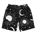 thumbnail image 4 of Bixox Men's Crescent and Stars printing Casual Classic Fit Short Summer Beach Shorts, 4 of 6