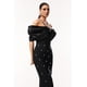 thumbnail image 3 of Vestido Bellabarnetten Tenley Halter con hombros descubiertos, 3 of 6