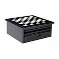 thumbnail image 3 of Board Game Set - Deluxe 15 in 1 Tabletop Wood-accented Game Center with Storage Drawer (Checkers, Chess, Chinese Checkers, Parcheesi, TicTacToe, SOlitaire, Snakes and Ladders, Mancala, Backgammon, Po, 3 of 3