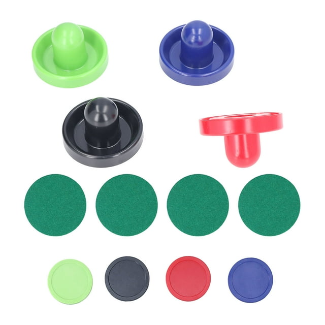 Trousse de Rondelle de Hockey à Air, Pousse-Raquettes à Air 12 Pcs Coussinet Épais Léger Durable pour Tables de Jeu Type A,Type B,Type C,Type D,Type E,Type F