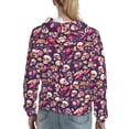thumbnail image 7 of Honeii music Skull record Guitar Pattern Womens Oversized Hoodies Long Sleeve Sweatshirts Pullover Fall Outfits with Pocket-X-Large, 7 of 7