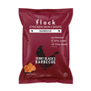 Flock Chicken Skin Crisps 2.5 oz Terry Black's BBQ in Plastic Bag