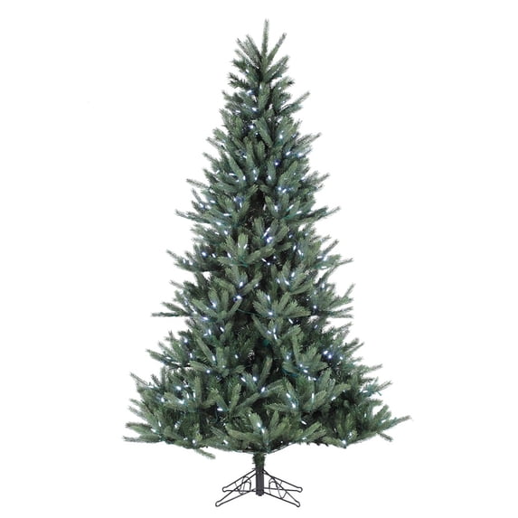 Vickerman 14521 - 7.5' x 57" Tiffany Spruce 500 Frosted Warm White Italian LED Lights Christmas Tree (A881176LED)