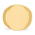 thumbnail image 4 of Solid 14k Yellow Gold Big Heavy Men's Engravable Signet Ring (20mm) - Size 10, 4 of 5