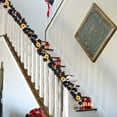 thumbnail image 4 of Moocorvic Thanksgiving Fall Black Pumpkin Garland 5.74 FT, with Orange Pumpkins Berries Autumn Leaf Vines Table Decoration for Party Mantle Indoor, 4 of 7