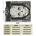 thumbnail image 4 of XMXY Fleece Throw Blanket for Couch, Horror Skull Hands Brain Lightweight Plush Fuzzy Cozy Soft Bed Blankets and Throws for Sofa, 40"x30" inches, 4 of 8