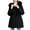 Black#1, variant on Women's Hooded Thicken Coat with Detachable Faux Fur Trim Long Down Parka Jacket Winter Warm Casual Jacket