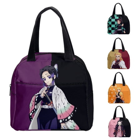 

Lunch Bags for Women Kids Demon Slayer Zenitsu Pattern Thermal Cooler Portable Picnic Canvas Lunch Bag #06