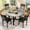 Grey, variant on MOOSENG Round Dining Table Set for 4,Faux Marble Circle Dining Table Set with Chairs,Modern Kitchen Table and Chairs Set for 4,Round Dinner Table & Chair Set for Small Space