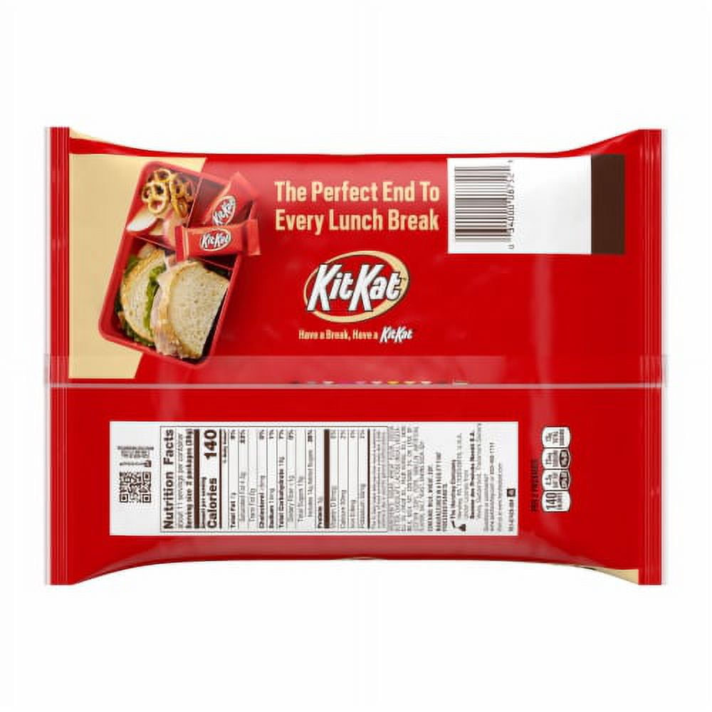 2X-KIT KAT Milk Chocolate Wafer Snack Size Halloween Candy Bag - 10.78 oz - 1 bag