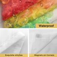 thumbnail image 4 of No Hook Shower Curtains with Detachable Snap-in Liner Set, Funny Panda Waterproof Hotel Style Bathroom Shower Curtain, Rainbow Abstract Animals Breathable Mesh Top Window Bath Curtains 36''x72'', 4 of 9