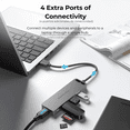 thumbnail image 3 of Adaptador USB 3.0 Hub 4 en 1 VENTION 50 cm SuperSpeed habilitado corriente externa mico USB (5V-2A), 3 of 6