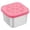 Pink, variant on Stainless Steel Snack Box with Silicone Lid,Stackable Food Storage Containers,Multi-Purpose Snack Case,Small Seasoning Box,Home Office Travel Outdor Picnic Kitchen Fridge,3.03x3.03x2.04"