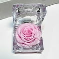 thumbnail image 3 of The Pink Preserved Flower in The Ring,Preserved Flower Rose Box Decorative Jewelry Box Preserved Flower Box Acrylic Jewelry Storage Box for Valentine'S Day Wedding Supply, 3 of 3