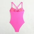 thumbnail image 5 of uikmnh Women's Solid Color Lace Monokini One Piece Swimsuit for Beach & Pool Size:M, 5 of 8