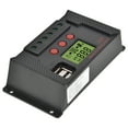 thumbnail image 2 of Controlador de carga solar PWM 12V 24V 60A Regulador de carga de batería con puertos USB, 2 of 14