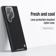 thumbnail image 4 of Magnetic & Camera Stand for Samsung Galaxy S24 Ultra Woven Meticulously Case, Compatible with MagSafe Silicone Case with Upgrade Camera Cover Built-in KickStand for Galaxy S24 Ultra, Black, 4 of 10