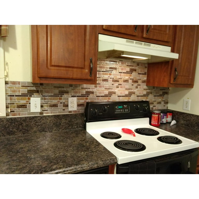 Crystiles Multi-Color 10 in. x 10 in. Peel and Stick Vinyl Wall Tile Backsplash (6-Pack) Crystiles Multi-Color 10 in. x 10 in. Peel and Stick Vinyl Wall Tile Backsplash (6-Pack)