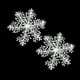 thumbnail image 3 of 30 Uds decoración de copos de nieve adornos de copos de nieve blancos de plástico para decoración de fiesta de carnavales de árboles de Navidad, 3 of 3