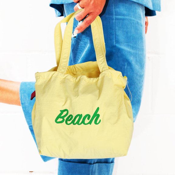 PTOOTP Canvas Tote Bag Lightweight Shoulder Bag Light Yellow for Shop