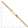 thumbnail image 3 of Primal Gold 14 Karat Yellow Gold Medical Red Enamel Curb Link ID Bracelet, 3 of 3