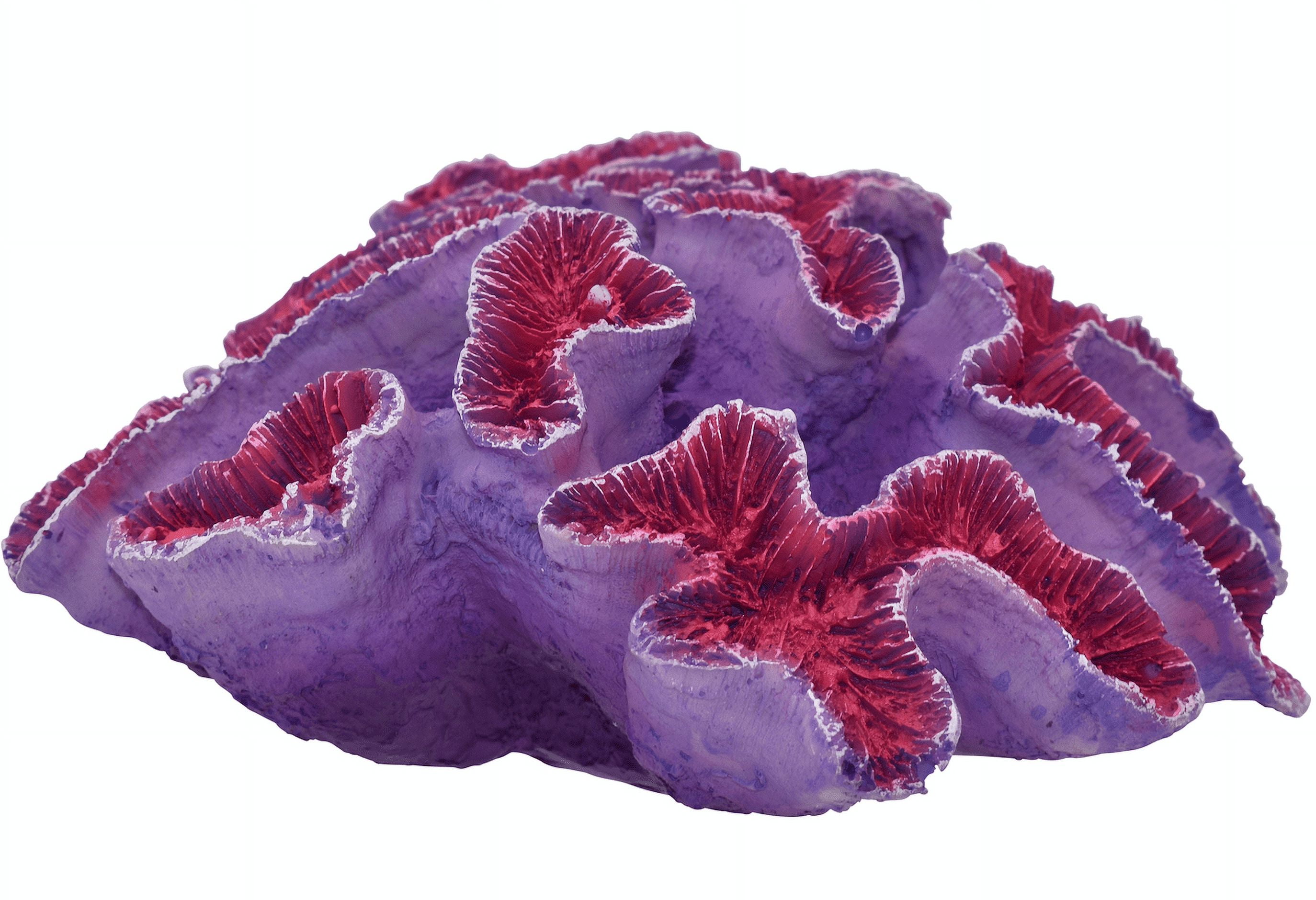 Komodo Curly Pink and Purple Coral Ornament, Aquarium Decor