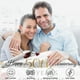 thumbnail image 4 of LHSHID 25th Anniversary Blanket Gifts Gift for 25th Wedding Anniversary 25 Years of Marriage Gift for Ruby Wedding Anniversary for Couple Yess Wife Husband Dad Mom Back Throw Blanket 60x80in, 4 of 6