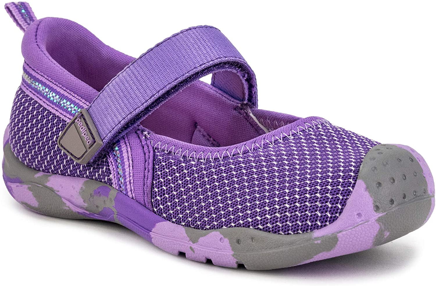 pediped Girls' River Water Shoe, Purple, 22 Regular EU Big Kid (66.5