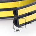 thumbnail image 2 of D-profile Gasket Strip, Door And Window Caulk With Strong Adhesion, Noise Insulation And Weather Protection, 10 Meters (brown) JU, 2 of 5