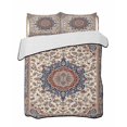 thumbnail image 2 of Quilts Full Size, Blue Beige Boho Soft Comforter Bedding Set for Bed, Vintage Ethnic Geometric Abstract Lightweight Quilted Bedspread with Pillow Cover(2 Pieces) for All Season, 78x90 Inch, 2 of 6