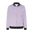 thumbnail image 4 of Women's Bomber Jacket Casual Coat Zip Up Spring Fall Clothes with Pockets, 4 of 5