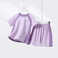 thumbnail image 4 of Jamsmile Toddler Girls Sets Sports Outfits Athletic Short Sleeve Tees And Shorts Gym 2 Piece Set Kids Girls Tracksuits, 4 of 5