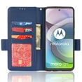 thumbnail image 2 of for Motorola Moto G 5G(2022) Wallet Case, Lychee Pattern PU Leather Shockproof Flip Folio Cover with Card Slots Holder Magnetic Clasp Lock Drop Resistant Kickstand Phone Case,Darkblue, 2 of 5