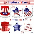 thumbnail image 2 of AZXY 4th July Decorations,Patriotic Table Decorations,Wooden Red White and Blue American Flag Table Centerpiece Decoration,Independence Day Tiered Tray Decor Set for Tabletop Decor, 2 of 7