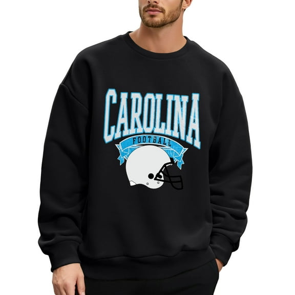 Men's Pullover Sweatshirt Football Season Themed Comfortable Casual Long Sleeve Crewneck Athletic Workout Top for Sports Fans and Enthusiasts School Outfits for Teachers