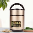 thumbnail image 3 of Envase de comida, construcción robusta aislada grande portátil de la fiambrera de la fiambrera de 3 capas, 3 of 8