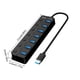 thumbnail image 2 of Concentrador USB 3.0 de 7 puertos con indicadores de encendido y apagado independientes, 2 of 7