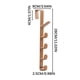 thumbnail image 3 of Pendiente de puerta, gancho de puerta, percha de ropa para pared, diseño sin costuras, ajustable, metal resistente, para dormitorio, hanger de puerta para ropa, organizador de ropa, fácil de, 3 of 8