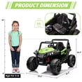 thumbnail image 2 of Yeshouse 12V niños montar en camión con Control remoto de los padres, coche eléctrico con suspensión de resor, luces Led, conexión inalámbrica, reproductor de música, 2 of 7