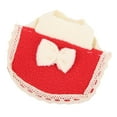 thumbnail image 3 of Hamster Cloak Outfits With BowKnot Soft Fleece Mini Pet Clothes For Small Animal, 3 of 8
