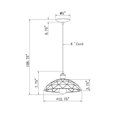 thumbnail image 2 of Forte Lighting 7105-01 1 Light 13" Wide Pendant - Black, 2 of 2