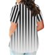 thumbnail image 3 of Plus Tamaño de las Mujeres Blusas, Cuello en V Casual Suelto Manga Corta Superior, Impresión Blusa Poliéster Spandex, 3 of 8