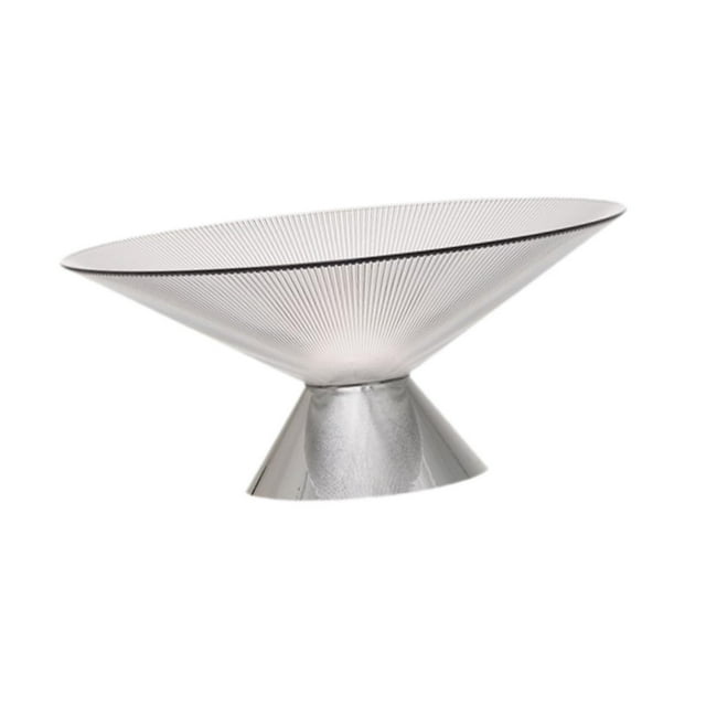 Frutero decorativo con orificios de drenaje, elegante centro de mesa Claro