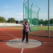 Port A Pit Black Rubber Discus, Practice 1Kg