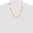thumbnail image 2 of Auriga 10K Yellow Gold 3.35 mm Diamond-cut Quadruple Rope Chain Necklace for Mens 22", 2 of 6