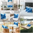thumbnail image 6 of Watercolors Blue Printing Outdoor Pillow Covers Pack of 2 Modrn Art Waterproof Throw Pillow Covers Decorative Cushion Cases for Patio Garden Tent Balcony Couch 26x26 inch, 6 of 8